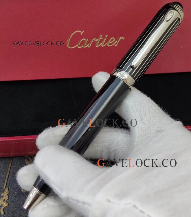 Replica Cartier Roadster de Ballpoint Black Pen- Wholesale